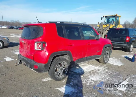 2016 Jeep Renegade Limited z USA, uszkodzony, nr VIN ZACCJBDT4GPD60628